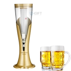 Tháp Bia 3 Lít màu Vàng Gold- In logo Parkhaus