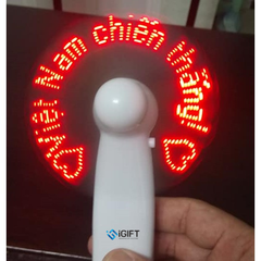 Quạt Mini Cầm Tay Thiết Kế Logo LED Phát Sáng Theo Yêu Cầu