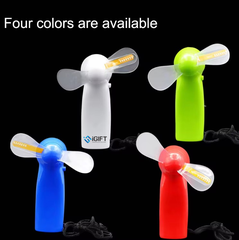 Quạt Mini Cầm Tay Thiết Kế Logo LED Phát Sáng Theo Yêu Cầu