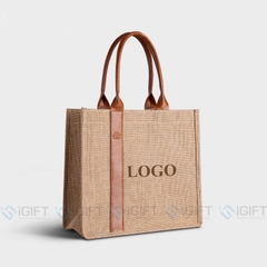 Túi cói in logo theo yêu cầu - Quà tặng bảo vệ môi trường
