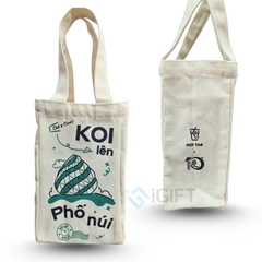 Túi vải canvas in logo KOI Thé