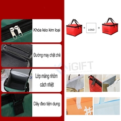Túi giữ nhiệt giao hàng - In logo theo yêu cầu