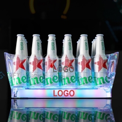 Xô đá trong suốt có đèn led - In Logo theo yêu cầu