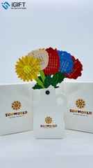 Bộ lịch bàn bông hoa - in logo Sungroup