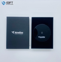 Đế sạc không dây mặt kính Baseus - in logo Atradius