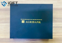 Bộ quà tặng Bút, Sổ, USB, Pin dự phòng in logo ngân hàng Agribank