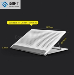 Đế máy tính xách tay với 5 nấc điều chỉnh, gập gọn và tản nhiệt Baseus