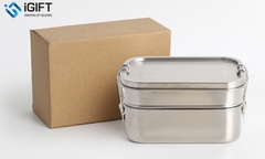 Hộp Cơm 2 Tầng Chất Liệu Inox 304 1200ml