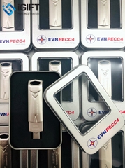 USB 2 Đầu Đa Năng Cao Cấp DM in logo thương hiệu EVN PECC4
