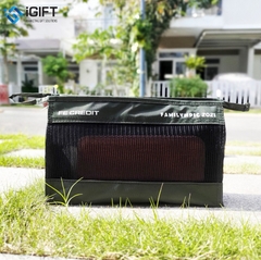 Túi mỹ phẩm bằng vải in ấn logo FE Credit