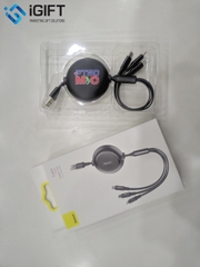 Dây cáp 3 in 1 Baseus in logo Dầu Khí PTSC
