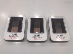 USB pha lê vỏ gỗ phát sáng khắc logo I Care