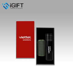 Bộ quà tặng Bình giữ nhiệt và loa in ấn logo Viettel Solutions