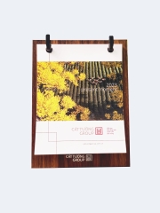 Lịch gỗ để bàn khắc logo - MS04