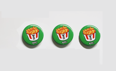 Huy hiệu cài áo in logo KFC