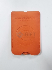 Tag hành lý da dập logo