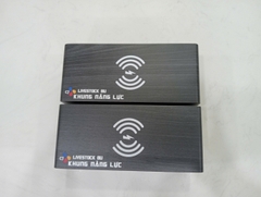 Đồng hồ gỗ để bàn LED có sạc không dây 10W in logo theo yêu cầu