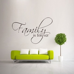 Decal dán tường chữ FAMILY IS FOREVER ý nghĩa gia đình hạnh phúc