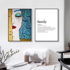 Tranh treo tường gia đình vải canvas in 3D trang trí nghệ thuật hiện đại sang trọng