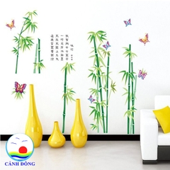 Decal dán tường cây trúc xanh phong thủy