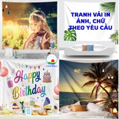 Tranh vải in theo yêu cầu - tranh vải decor trang trí tường - tranh vải treo tường trang trí sang trọng ý nghĩa mở rộng không gian phòng