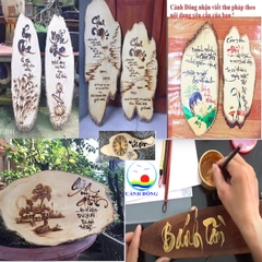Bảng hiệu gỗ vẽ thư pháp theo yêu cầu - tranh gỗ vẽ thư pháp theo yêu cầu - trang trí bảng hiệu gỗ, quà lưu niệm, bảng quảng cáo vẽ thư pháp tay độc đáo ý nghĩa
