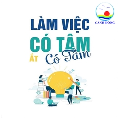 Tranh động lực văn phòng tích cực làm việc có tâm ắt có tầm dán tường, kính, gỗ ý nghĩa - in theo size yêu cầu trên nhiều chất liệu - sẵn keo dán dễ