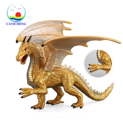 Mô hình khủng long Warcraft Golden Dragon trang trí nhà ấn tượng