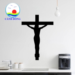 Decal dán tường hình cây thánh giá chúa Jesus