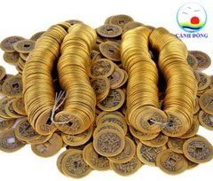 100 đồng xu phong thủy may mắn