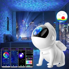 Đèn Chiếu Sao Thiên Hà Chú Chó Phi Hành Gia Kèm Loa - ĐÈN SPACE DOG - SMART MUSIC STAR LIGHT KÈM REMOTE - Đèn Ngủ Bầu Trời Chú Chó Không Gian, Loa Nghe Nhạc Bluetooth