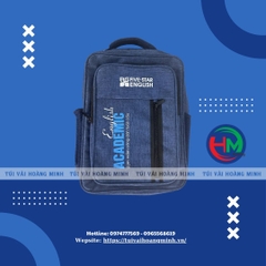 Mẫu Balo Laptop In Logo Five-Star English Thiết Kế Hiện Đại
