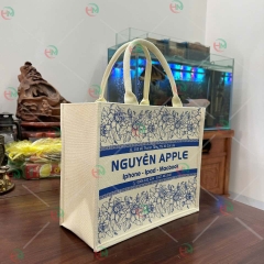 Túi vải linen Nguyên apple