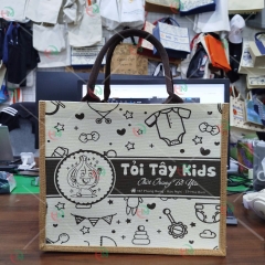 Túi vải linen Tỏi Tây Kids