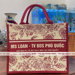 Túi vải linen Ms Loan - TV BDS Phú Quốc