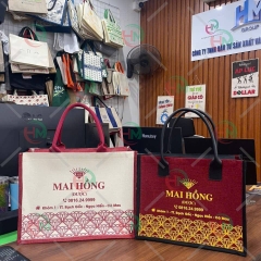 Túi vải linen Mai Hồng