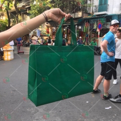 túi vải không dệt xanh rêu