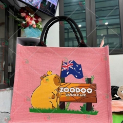 Túi vải linen ZOODOO hồng