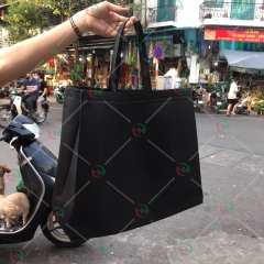 túi vải không dệt đen