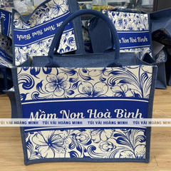 Túi vải linen Mầm Non Hòa Bình