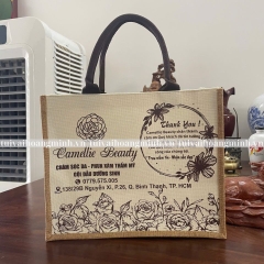 Túi vải linen camellie beauty
