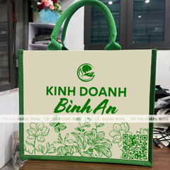 Túi vải linen Kinh Doanh Bình An