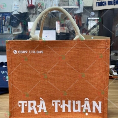 Túi vải linen trà thuận