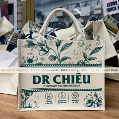 Túi Vải In Logo DR CHIỀU – Thiết Kế Túi Vải Đay Linen In Họa Tiết Thương Hiệu