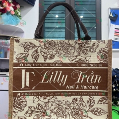 Túi vải linen lilly trần