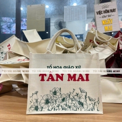 Túi Vải Linen In Logo Tổ Hoa Giáo Xứ Tân Mai