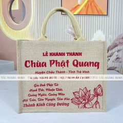 Túi Vải Linen In Logo Chùa Phật Quang – Quà Tặng Ý Nghĩa Cho Ngày Lễ Khánh Thành
