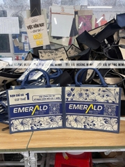 Túi vải linen  EMERALD EMS FITNESS AND YOGA