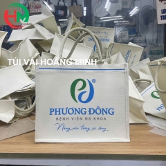 Túi Vải Linen In Logo Phương Đông -  Quà Tặng Bệnh Viện Đa Khoa
