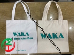 Túi vải canvas in logo WAKA – Thiết kế tối giản, bền đẹp, lan tỏa giá trị tri thức